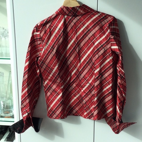 Ann Taylor plaid blouse - Picture 3 of 7